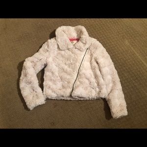 Girls size small soft cream jacket
